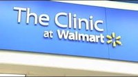 The clinic at Walmart sign