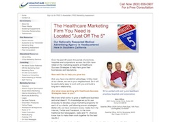 Healthcare Success website page