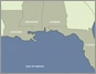 Map of Four State Gulf Coast Region