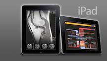 iPad displaying medical images