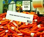 optometrist carrots sign advertisement