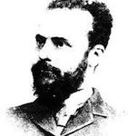 Black and white drawn image of Vilfredo Pareto headshot