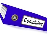 Animated blue "Complaints' binder