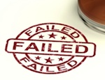 "Failed" stamp