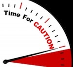 timer reading "Time For Caution"