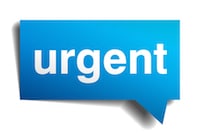 Chat box reading "Urgent"