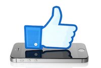 facebook thumb icon on iPhone