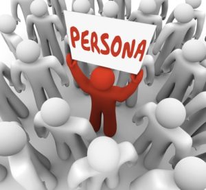 figure holding up sign reading "Persona"