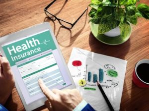 iPad device on Health Insurance website
