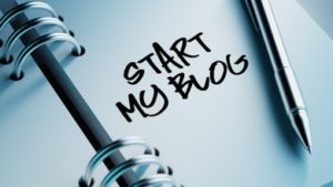 "start my blog" written on notepad