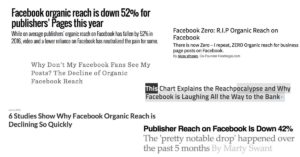 Facebook organic reach headlines