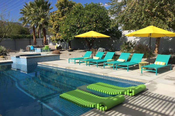 Palm Springs vacation rental pool