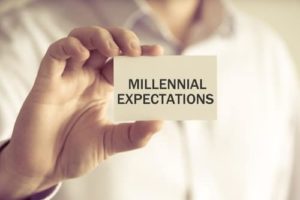 note that reads "millennial expectations"