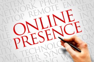 text reading "Online Presence"