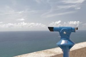telescope looking out on ocean representing marketing future visions