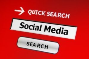 search bar containing text reading "Social Media"