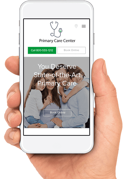 responsive primary care website mobile
