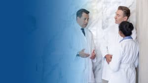 3 doctors consulting - banner image