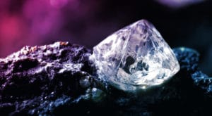 close up of a diamond