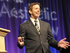 Stewart gandolf speaking at a convention