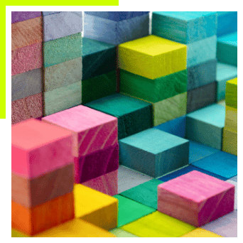 Colored tiles - square image