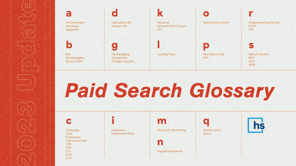 Paid Search Glossary (2023 Update)