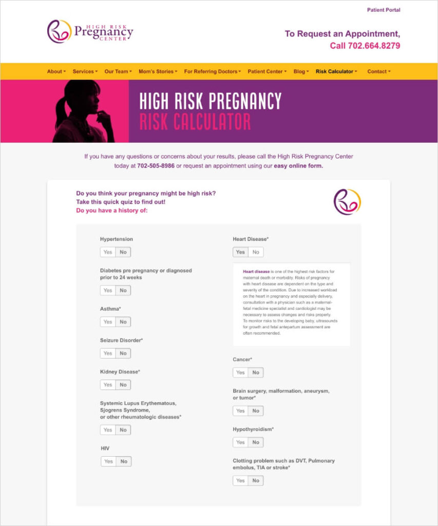 High Risk Pregnancy Center Portfolio | Healthcare Success