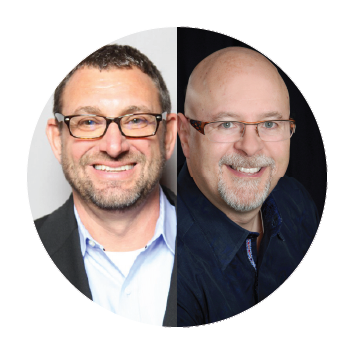 Headshots of Mike Schneider and Rob Klein