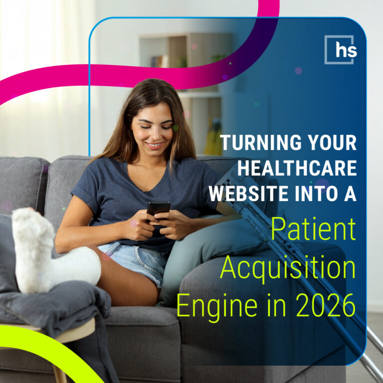 Website design patient acquisition